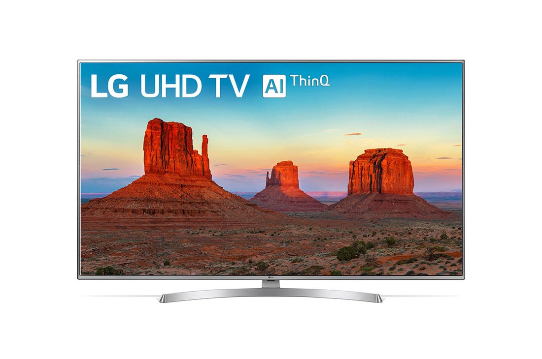 LG TV 55'' | UHD 4K SMART TV | Ultra HD LED | Procesador α5 | ThinQ? AI | 4K HDR Activo | Verdadera Precisión del Color | DTS Virtual:X, 55UK6550PSB