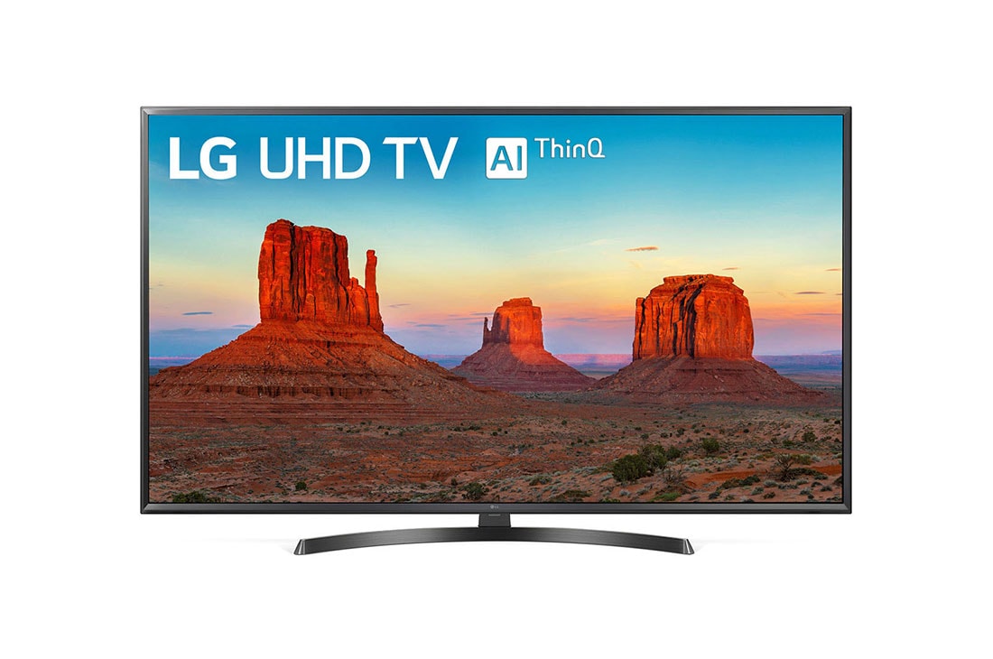 LG TV 55'' | UHD 4K SMART TV | Ultra HD LED | Procesador α5 | ThinQ? AI | 4K HDR Activo | Verdadera Precisión del Color | DTS Virtual:X, 55UK6350PDC