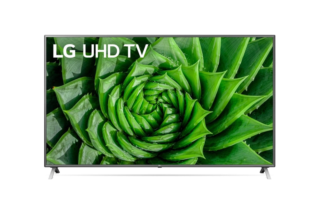 LG  TV 86'' | UHD 4K SMART TV | Ultra HD LED   | Procesador α7 Gen3    | ThinQ? AI | Experiencia de cine | Entretenimiento sin limites, vista frontal con imagen de relleno, 86UN8000PSB