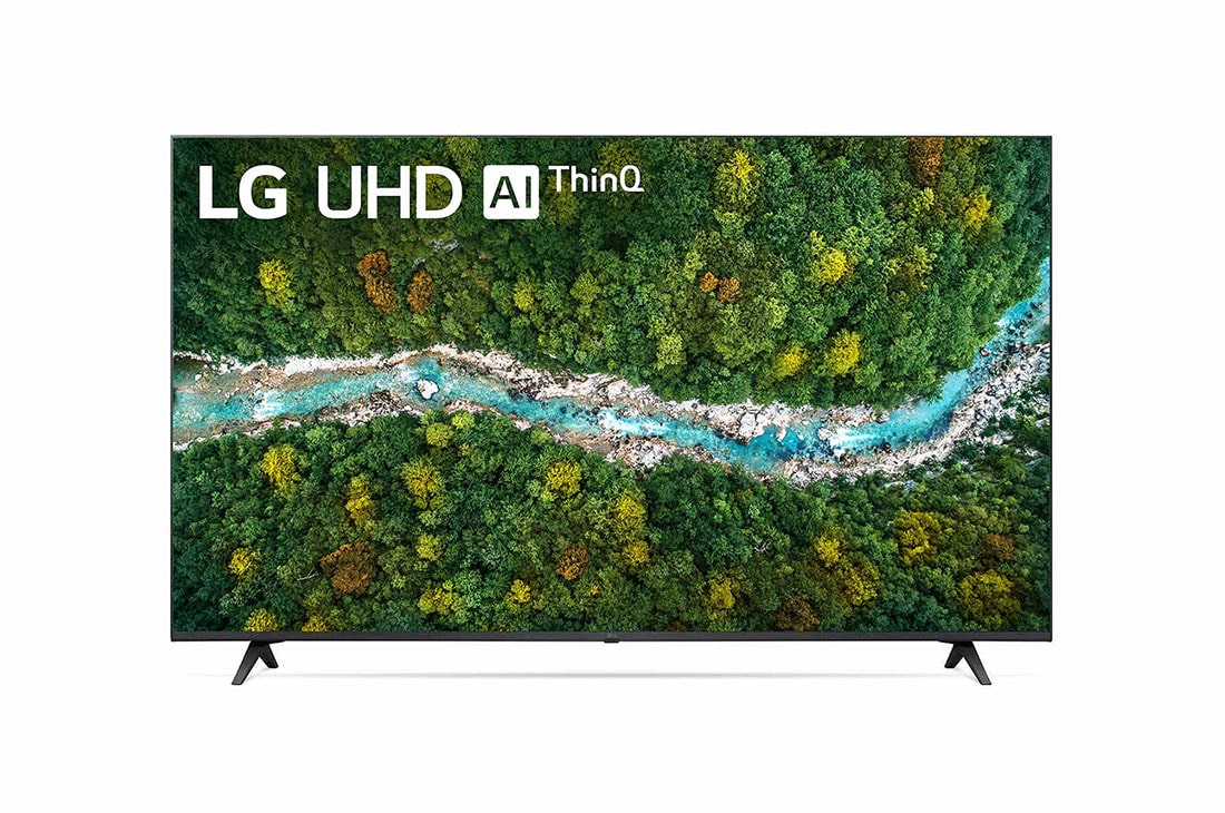 LG  LG UHD AI ThinQ 65'' UP77 4K Smart TV, α5 AI Processor, Magic Remote, Vista frontal del televisor LG UHD, 65UP7750PSB