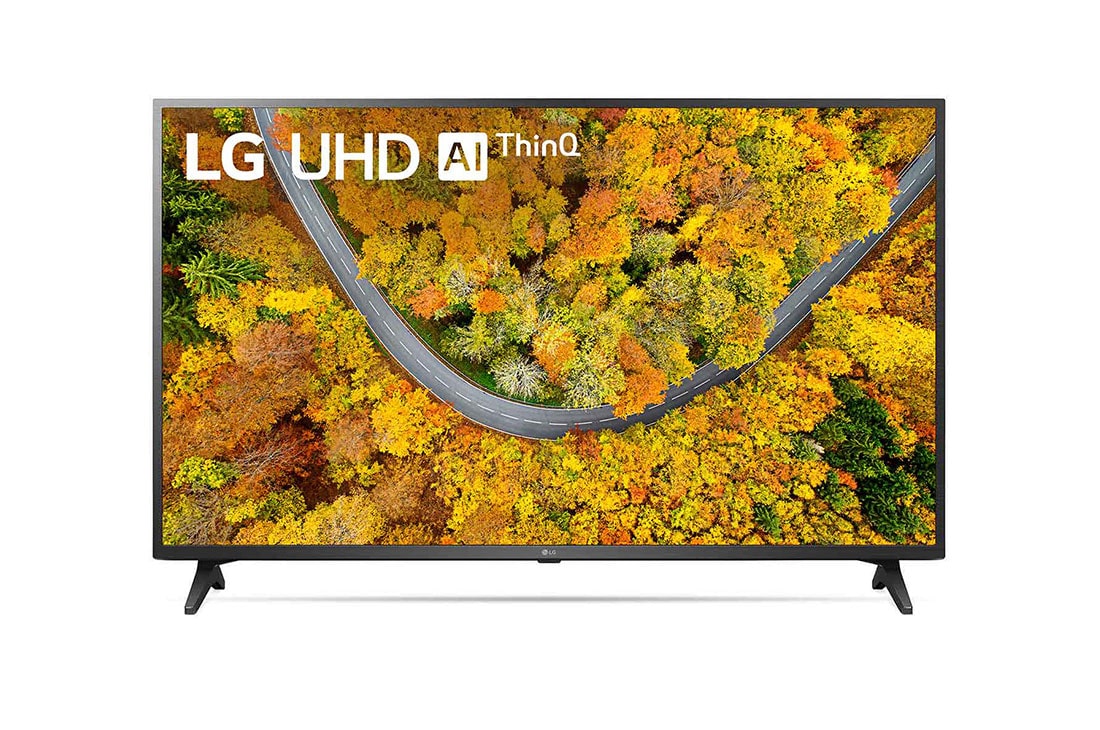 LG 70'' Serie UP75  Smart 4K UHD TV, Vista frontal del televisor LG UHD, 70UP7500PSC