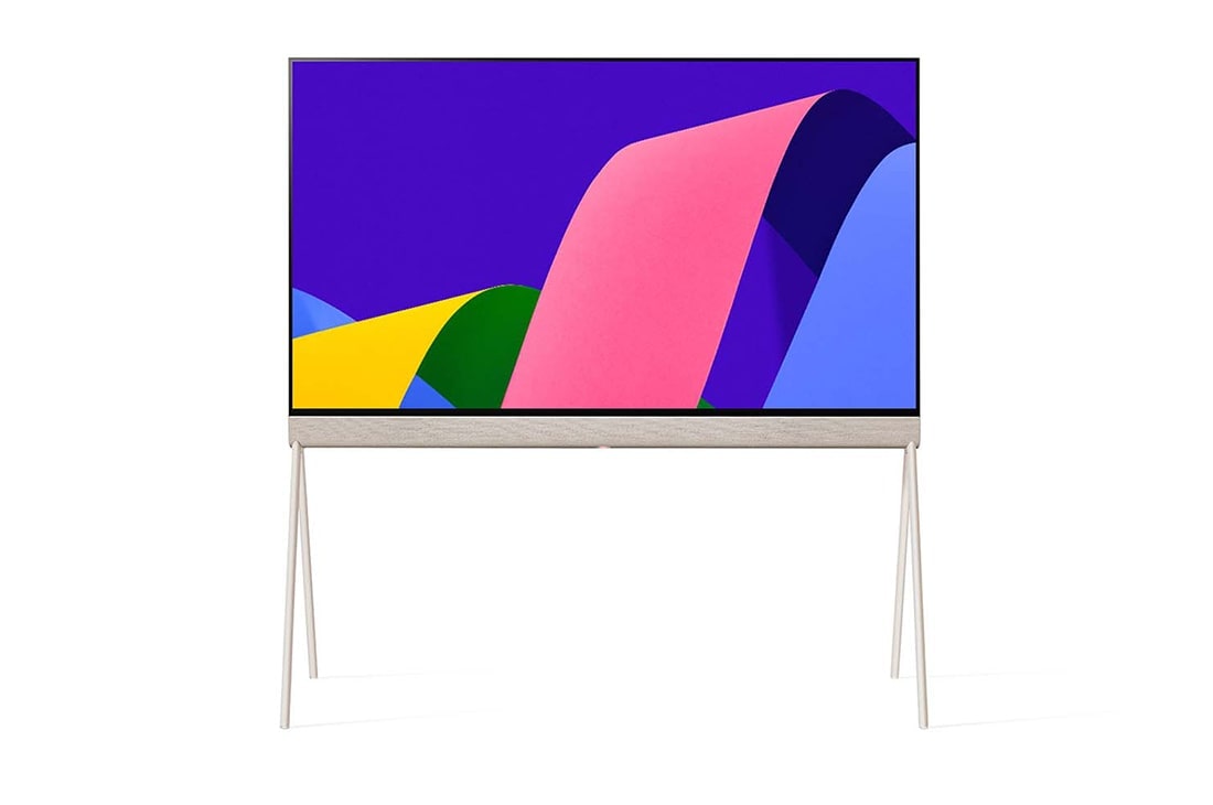 LG OLED | Objet Collection Posé, Posé seen from the front., 55LX1QPSA