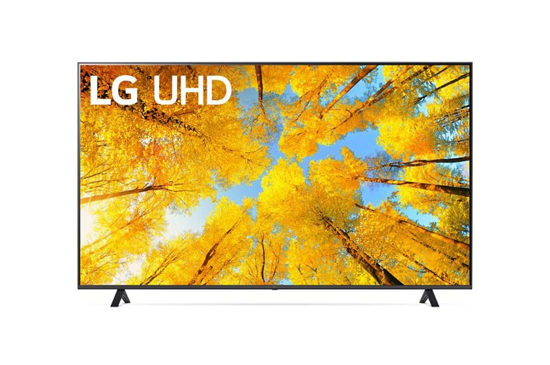 LG Pantalla LG UHD webOS 22 75” UQ7590 LED 4K Smart, front view, 75UQ7590PUB