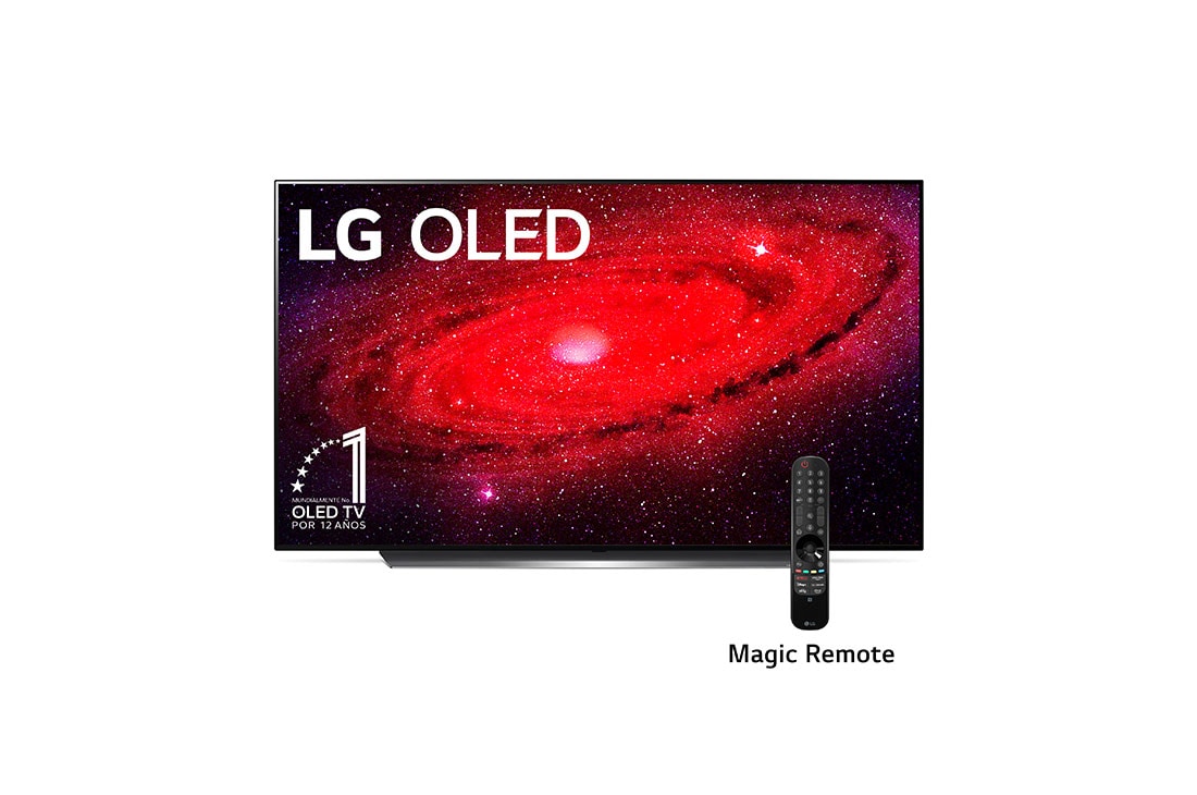 LG  OLED TV 65'' 4K | Pixeles con Auto- Iluminación | UHD 4K SMART TV | Ultra HD LED | Procesador α9 Gen 3 | ThinQ? AI | Dolby Vision- Atmos, vista frontal, OLED65CXPUA