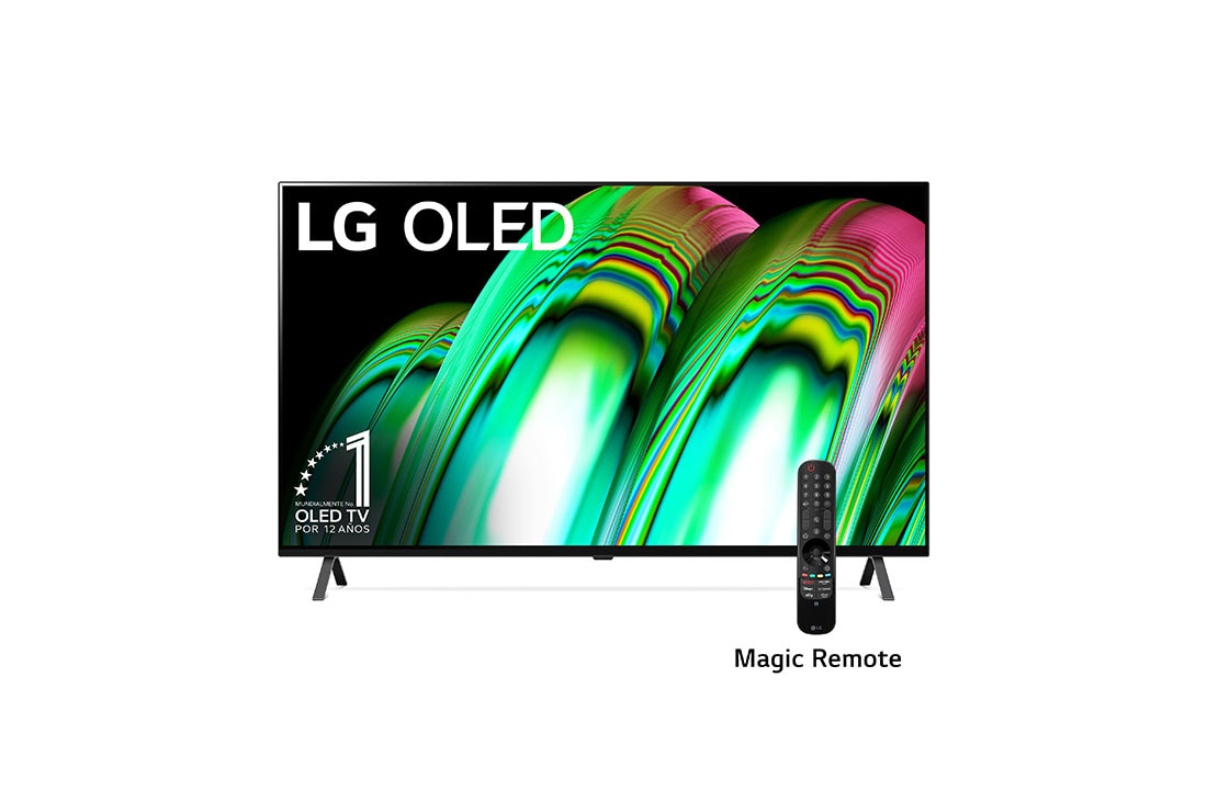 LG Pantalla LG OLED 65'' A2 4K Smart TV con ThinQ AI, Front view , OLED65A2PSA