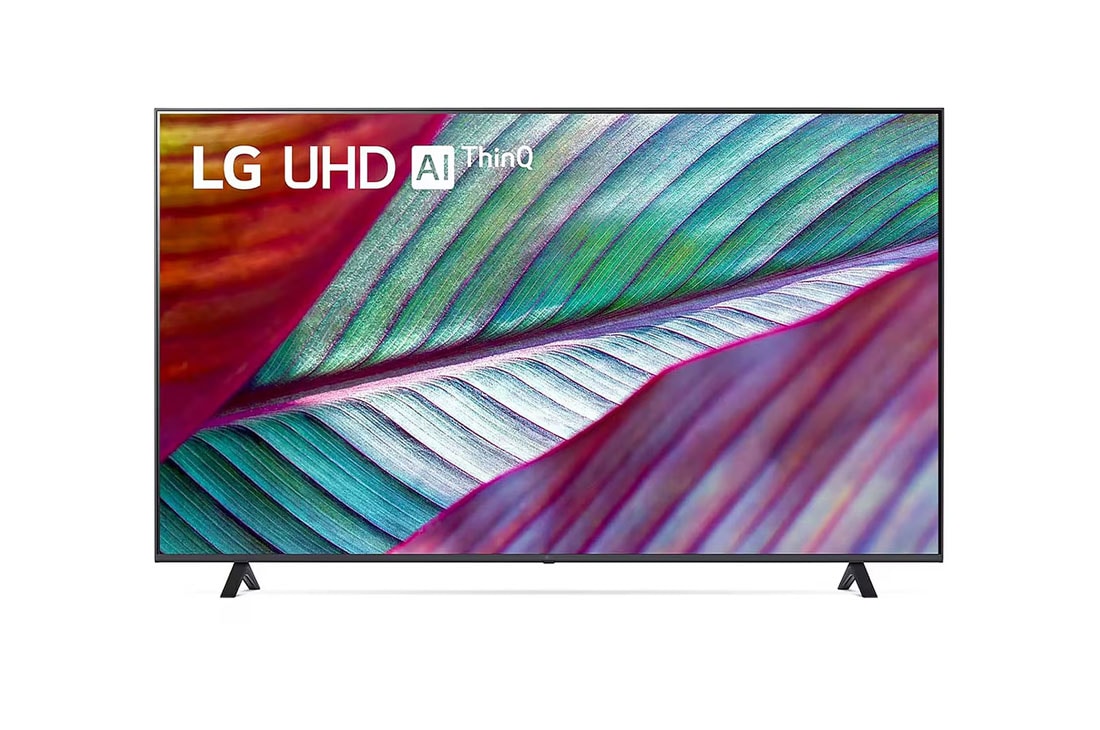 LG Pantalla LG UHD 50'' UR87 4K SMART TV con ThinQ AI, Vista frontal del televisor LG UHD, 50UR8750PSA