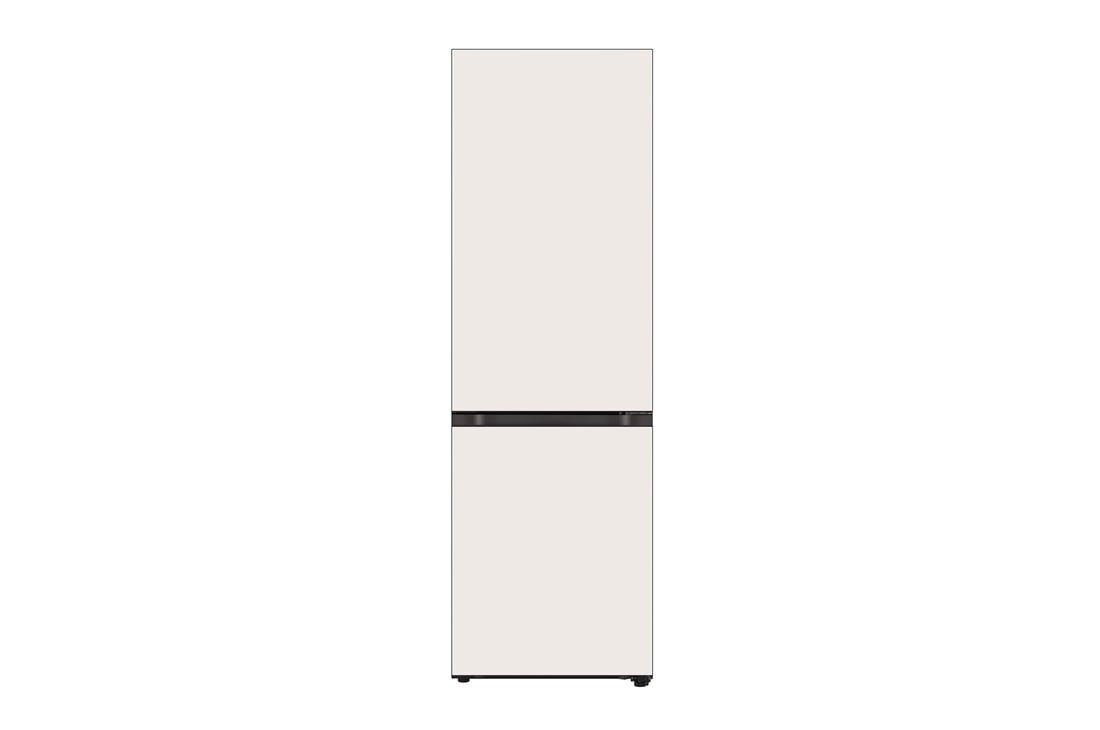 LG Objet Collection 奐然? 系列 344L 自由嵌入式組合冰箱 兩門 可定制面板 玉石白, 正面視圖, M342BE17