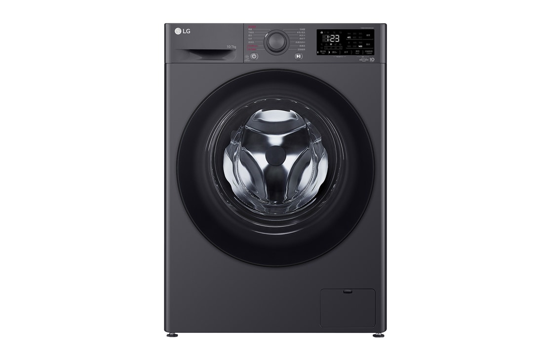 LG人工智能·星云黑洗烘一體機<br/>10/7Kg （京東專供）, 正面視圖, FCY10R4M