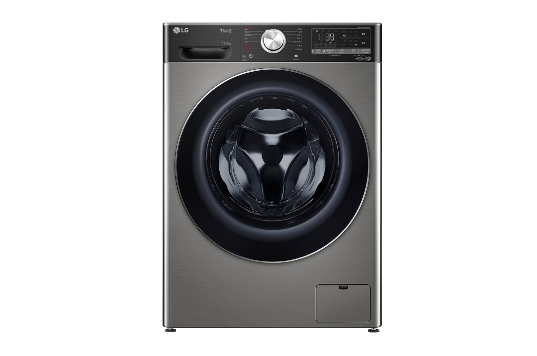 LG 京東專供<br>LG 人工智能·小旋風洗烘一體機 <br>360°速凈噴淋 蒸汽洗 10/7Kg 鈦空銀, FCW10D4PA, FCW10D4PA