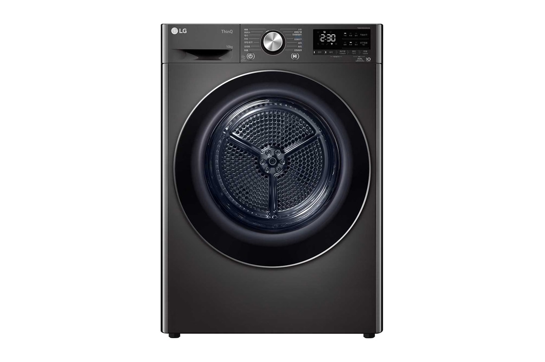 LG 雙變頻熱泵·大容量干衣機 健康智能護衣 10Kg 曜巖黑, RH10V9JV2WR, RH10V9JV2W