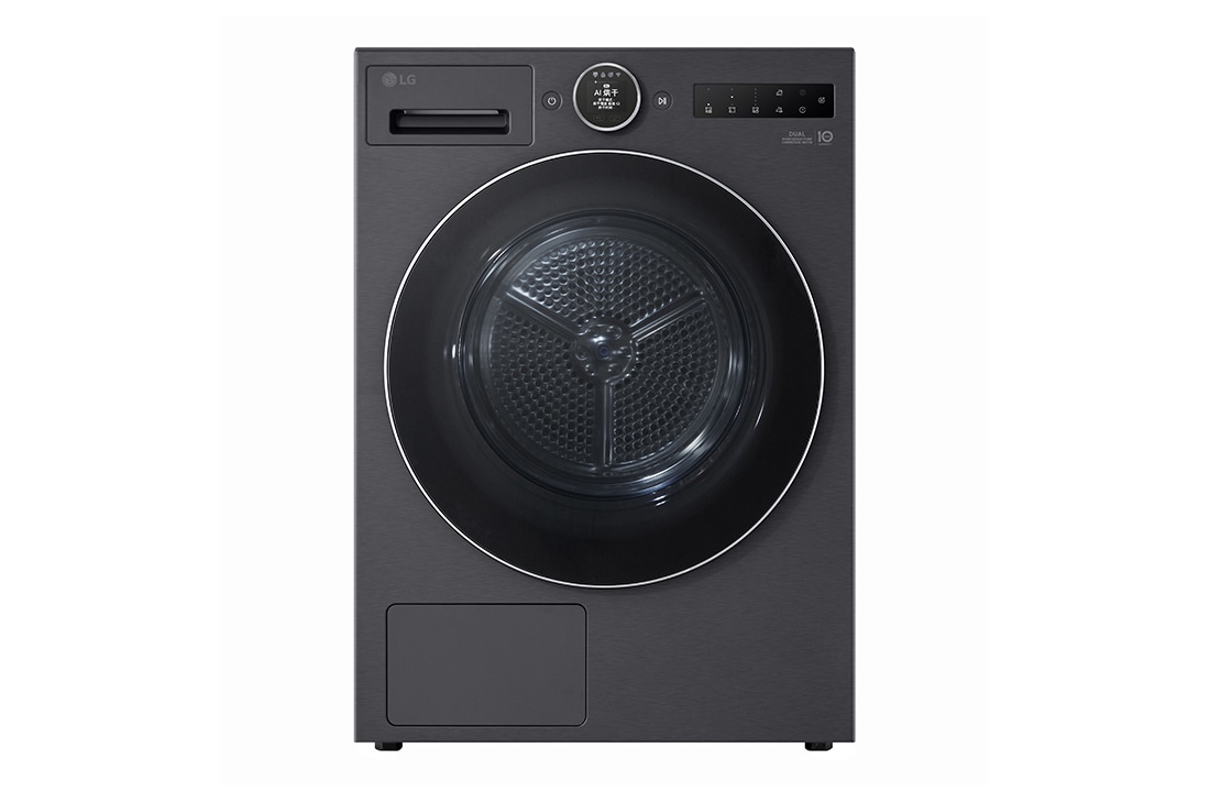 LGAI雙變頻熱泵·覓境干衣機Turbo速烘10Kg 暮云黑, LGAI雙變頻熱泵·覓境干衣機Turbo速烘10Kg 暮云黑, 正面, RH10X76V2N, RH10X76V2N