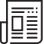 Ein schwarz umrandeter Scroll beinhaltet Linien aus verschiedenen L?ngen und Boxen, stellt ein Muster dar. 