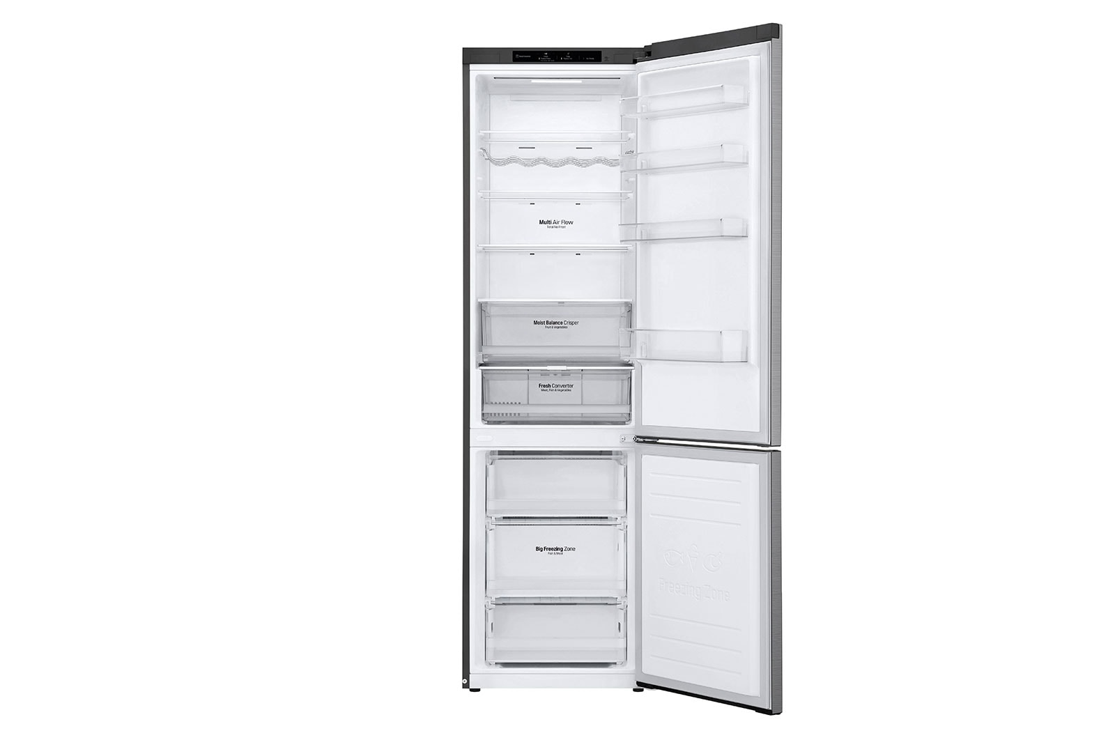 LG Kühl-Gefrierkombination | D | 384 Liter Nutzinhalt | LINEARCooling? | FRESHConverter? | SmartThinQ? | LG GBB62PZGGN, GBB62PZGGN
