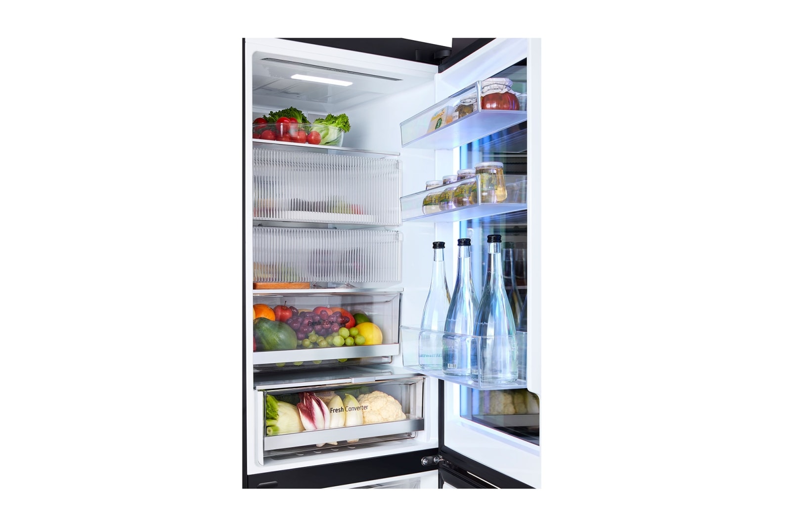 LG InstaView? Kühl-Gefrierkombination | Essence Black Steel | 4,3” Touch LCD Display | GBG7190CEV, GBG7190CEV