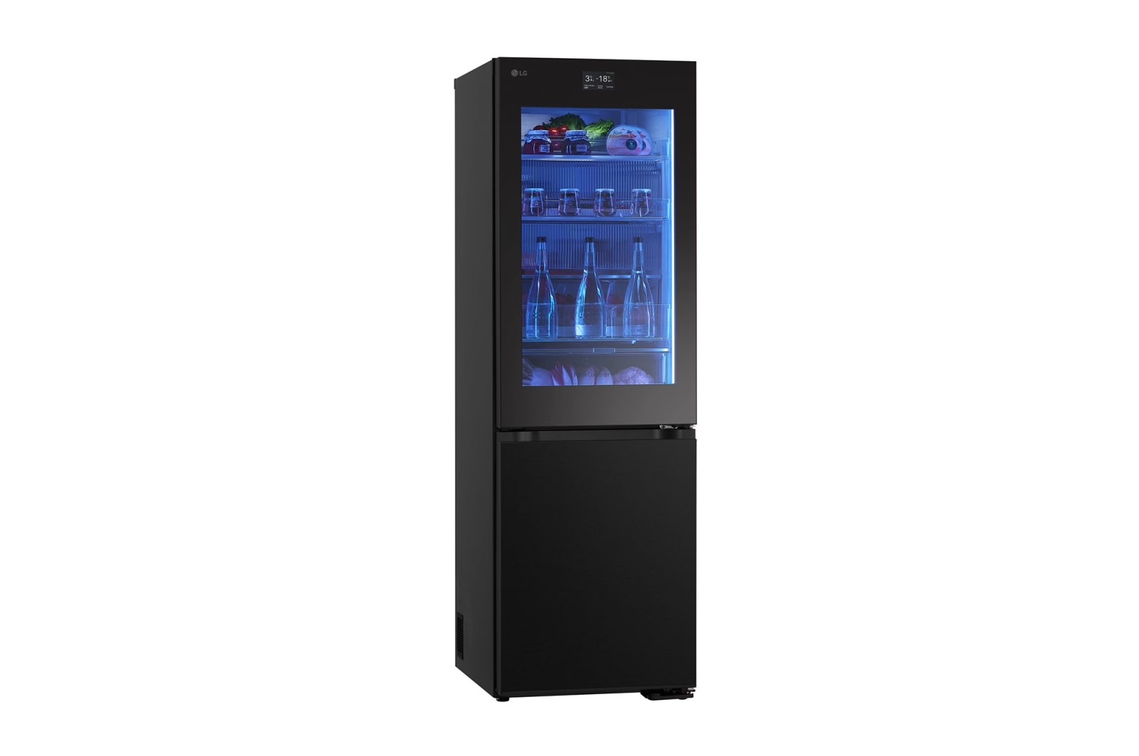 LG InstaView? Kühl-Gefrierkombination | Essence Black Steel | 4,3” Touch LCD Display | GBG7190CEV, GBG7190CEV