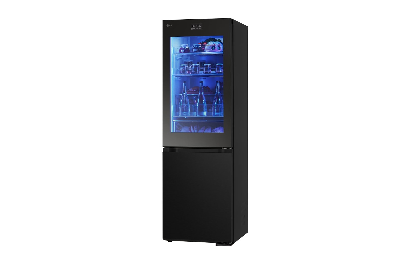 LG InstaView? Kühl-Gefrierkombination | Essence Black Steel | 4,3” Touch LCD Display | GBG7190CEV, GBG7190CEV