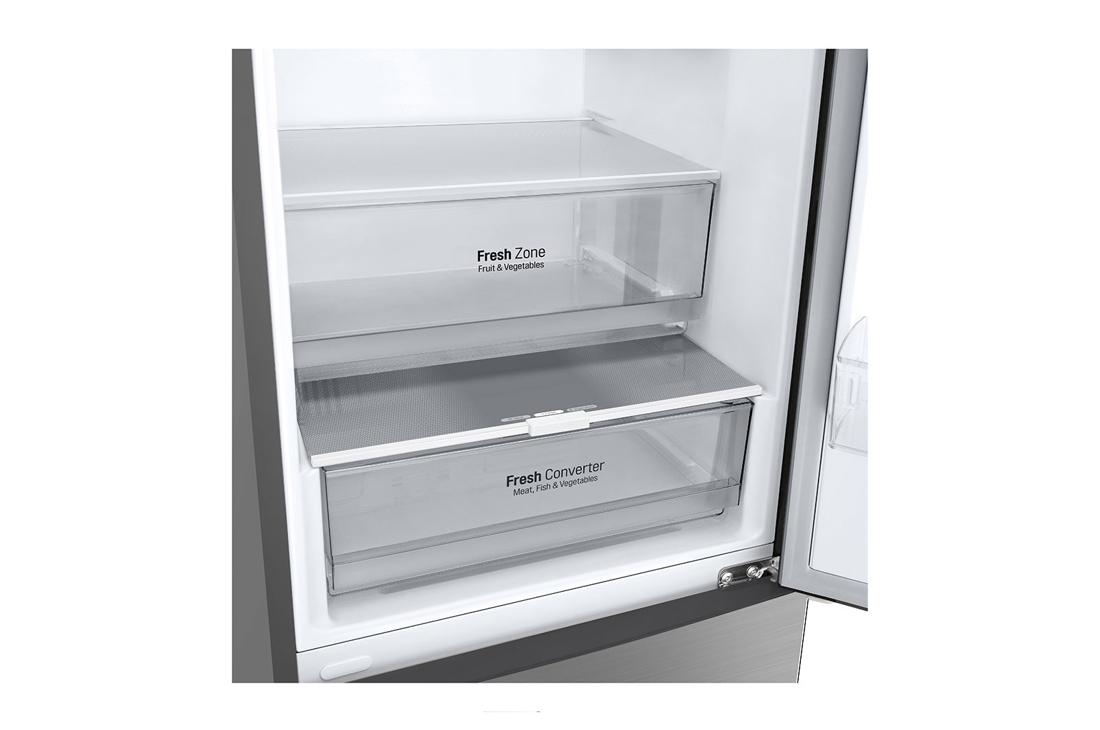 LG Kühl-Gefrierkombination | 384 Liter Nutzinhalt | Total No Frost | DoorCooling+? | LINEARCooling | FRESHConverter? | LG GBP62PZNBC, GBP62PZNBC