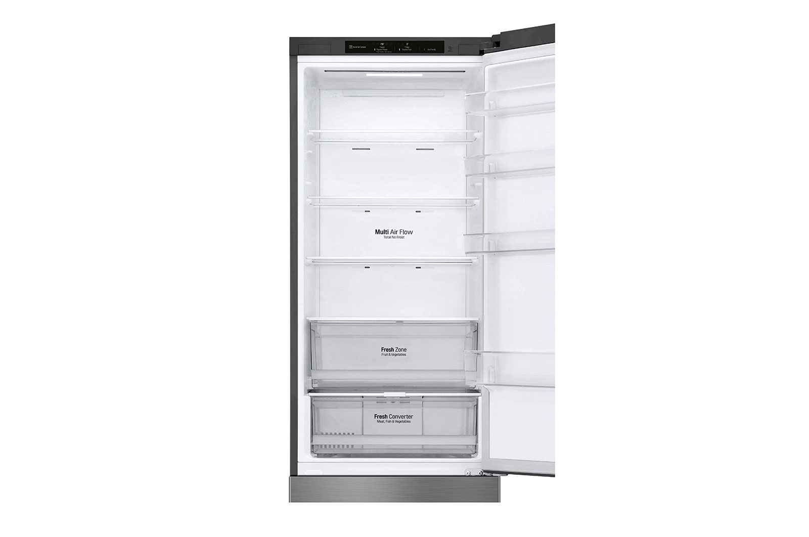 LG Kühl-Gefrierkombination | 384 Liter Nutzinhalt | Total No Frost | DoorCooling+? | LINEARCooling | FRESHConverter? | LG GBP62PZNBC, GBP62PZNBC