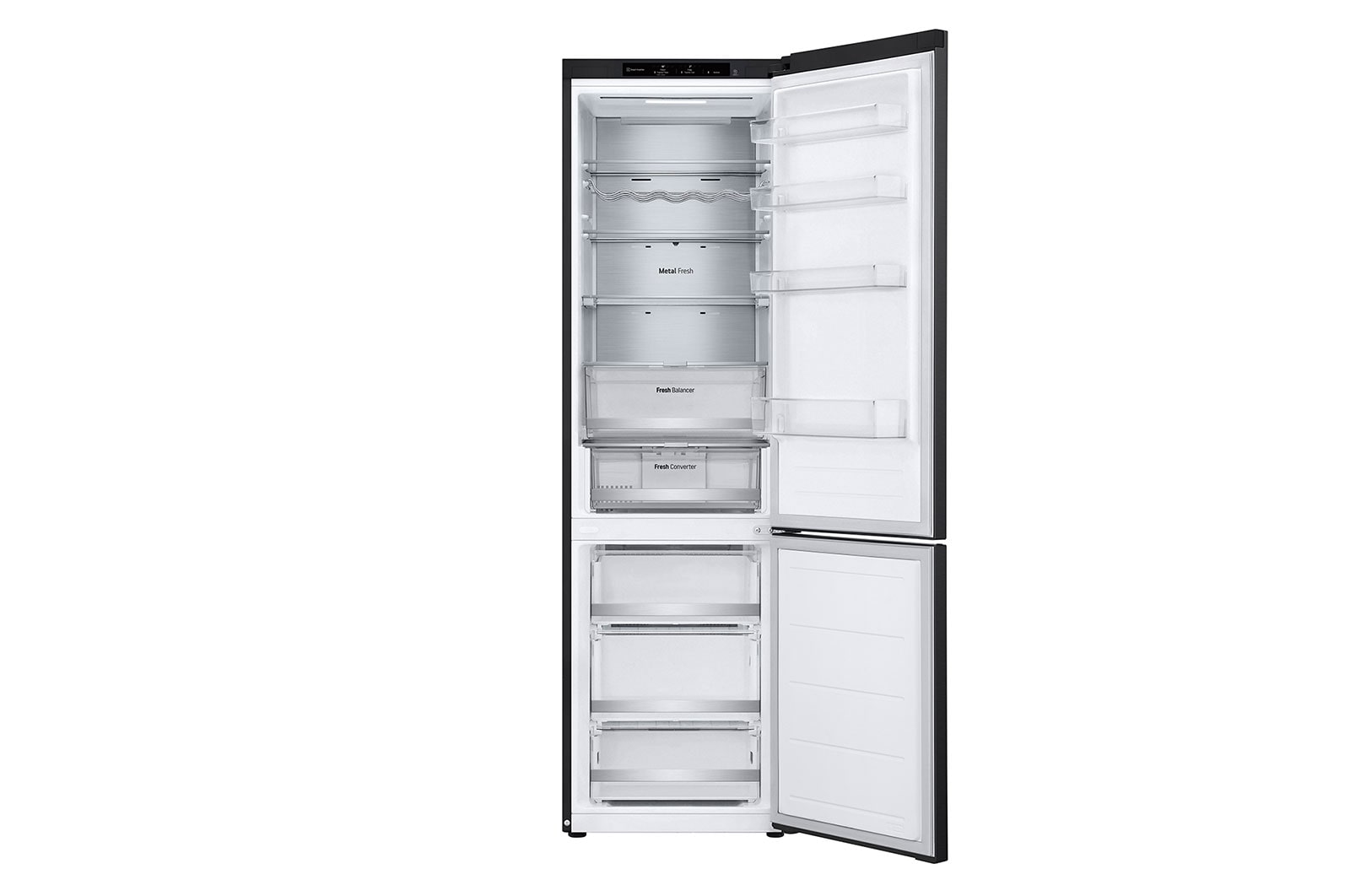 LG Kühl-Gefrierkombination | 387 Liter Kapazit?t | 111 kWh/a | 2030 mm H?he | Essence Black Steel | GBV7280AEV, GBV7280AEV