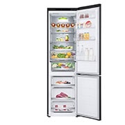 LG Kühl-Gefrierkombination | 387 Liter Kapazit?t | 111 kWh/a | 2030 mm H?he | Essence Black Steel | GBV7280AEV, GBV7280AEV