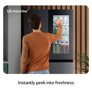 LG Multi Door mit InstaView? | Eis-, Crushed Ice- und Wasserspender | 638 Liter Kapazit?t | ?Energieeffizienzklasse ?E? | Festwasseranschluss | GMG960EVJE, GMG960EVJE