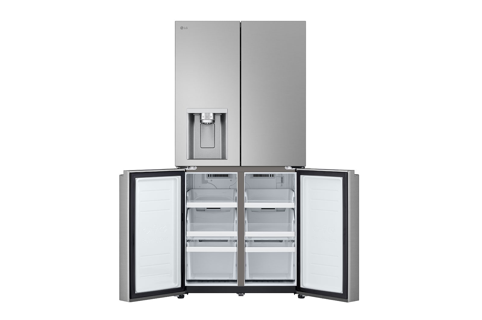 LG Mehrtüriger Kühlschrank, DoorCooling+? und ThinQ? Technologie, 508L Fassungsverm?gen, GML861PYPE