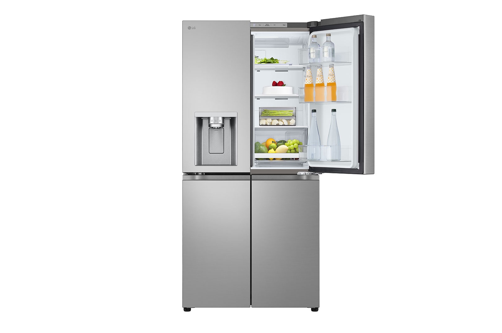 LG Mehrtüriger Kühlschrank, DoorCooling+? und ThinQ? Technologie, 508L Fassungsverm?gen, GML861PYPE