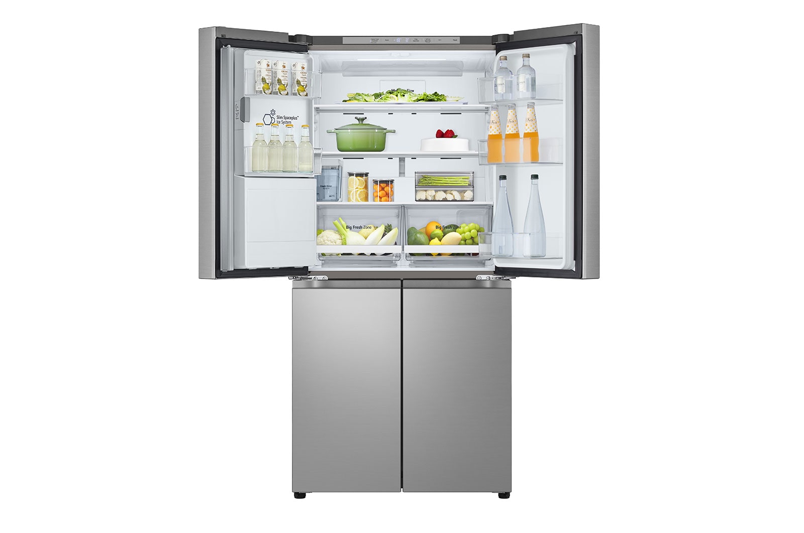LG Mehrtüriger Kühlschrank, DoorCooling+? und ThinQ? Technologie, 508L Fassungsverm?gen, GML861PYPE