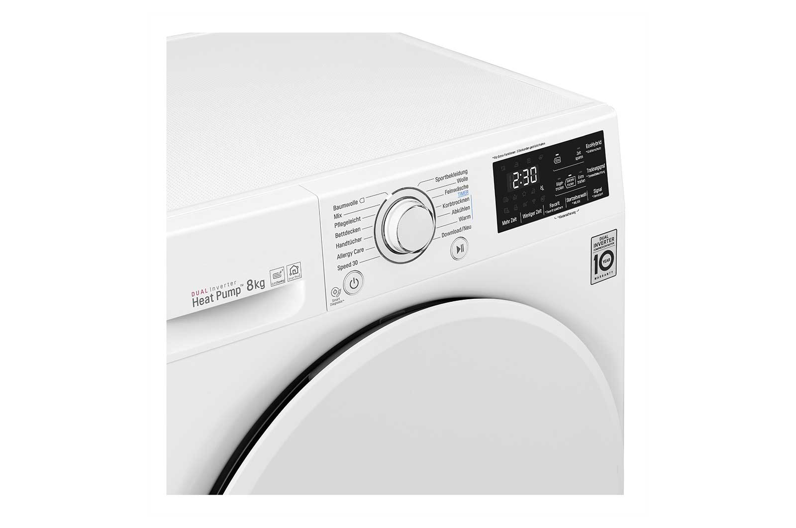 LG Trockner | 8 kg | Dual Inverter W?rmepumpentechnologie | autoreinigender Kondensator , RT8DIHP