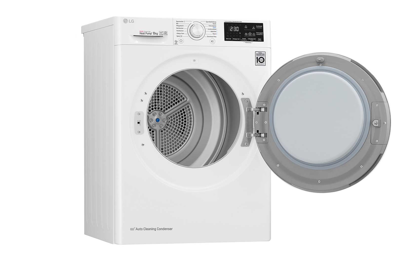 LG Trockner | 8 kg | Dual Inverter W?rmepumpentechnologie | autoreinigender Kondensator , RT8DIHP