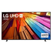 Вид спереди на телевизор LG UHD TV