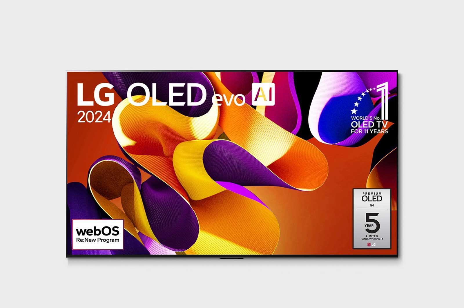 LG 65 Zoll LG OLED evo AI G4 4K Smart TV OLED65G4, OLED65G48LW