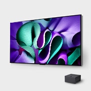 LG Weltweit erster vollkommen kabelloser LG OLED evo AI M4 TV mit 4K 144Hz Video- und Audioübertragung, 83?Zoll , OLED83M49LA