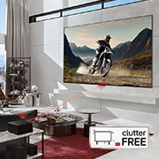 LG Weltweit erster vollkommen kabelloser LG OLED evo AI M4 TV mit 4K 144Hz Video- und Audioübertragung, 83?Zoll , OLED83M49LA