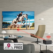 LG Weltweit erster vollkommen kabelloser LG OLED evo AI M4 TV mit 4K 144Hz Video- und Audioübertragung, 83?Zoll , OLED83M49LA