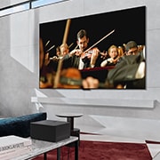 LG Weltweit erster vollkommen kabelloser LG OLED evo AI M4 TV mit 4K 144Hz Video- und Audioübertragung, 83?Zoll , OLED83M49LA