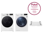 LG Trockner | 9KG LG V5RT9N &  Waschmaschine mit 13 kg Kapazit?t | EEK A | F4WR703Y &  Zwischenbaurahmen für Waschmaschinen und Trockner, F4WR703Y.V5RTDST
