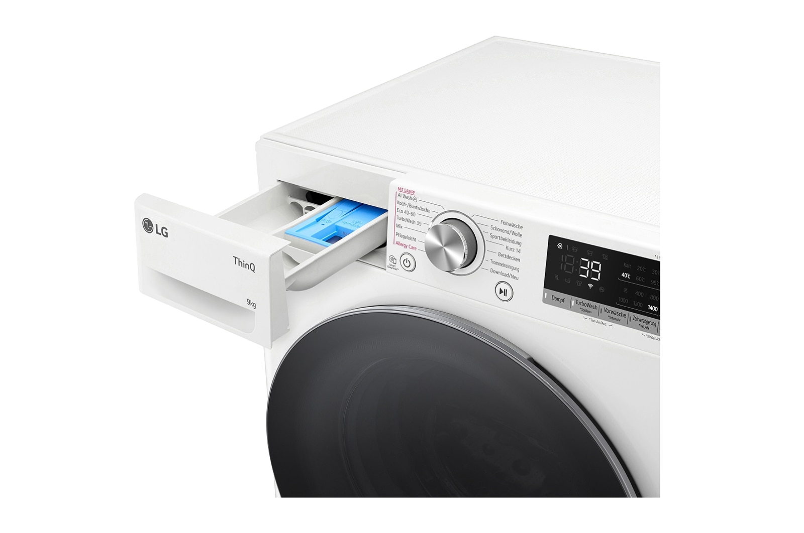 LG Waschmaschine | 9 kg | EKK A | AI DD? | 1400 U./Min | Steam | TurboWash? 360° | F4WR7091 , F4WR7091