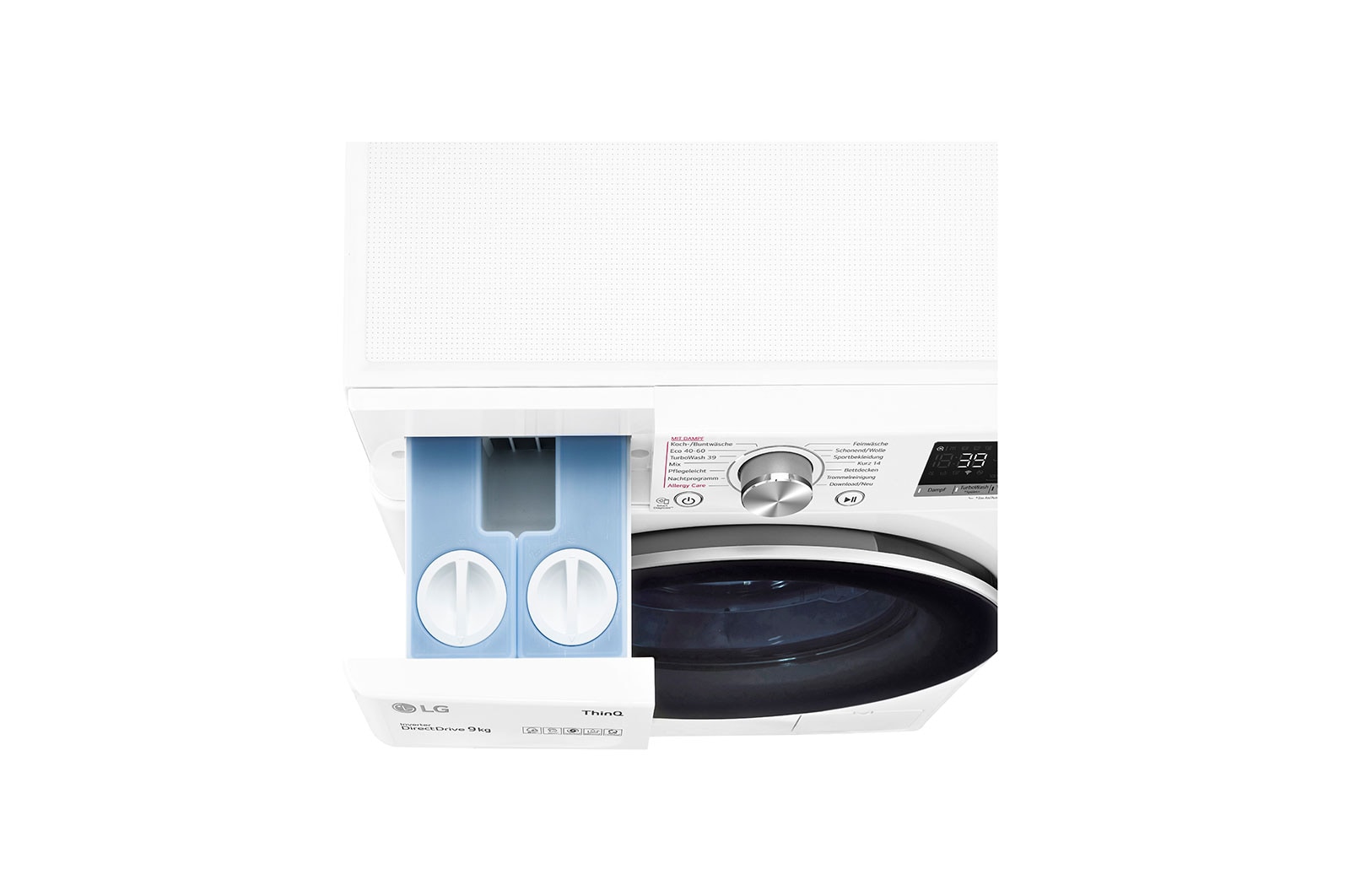 LG Waschmaschine | 9kg |  AI Direct Drive? | TurboWash 360 | Automatische Waschmitteldosierung, F4WV709AT1