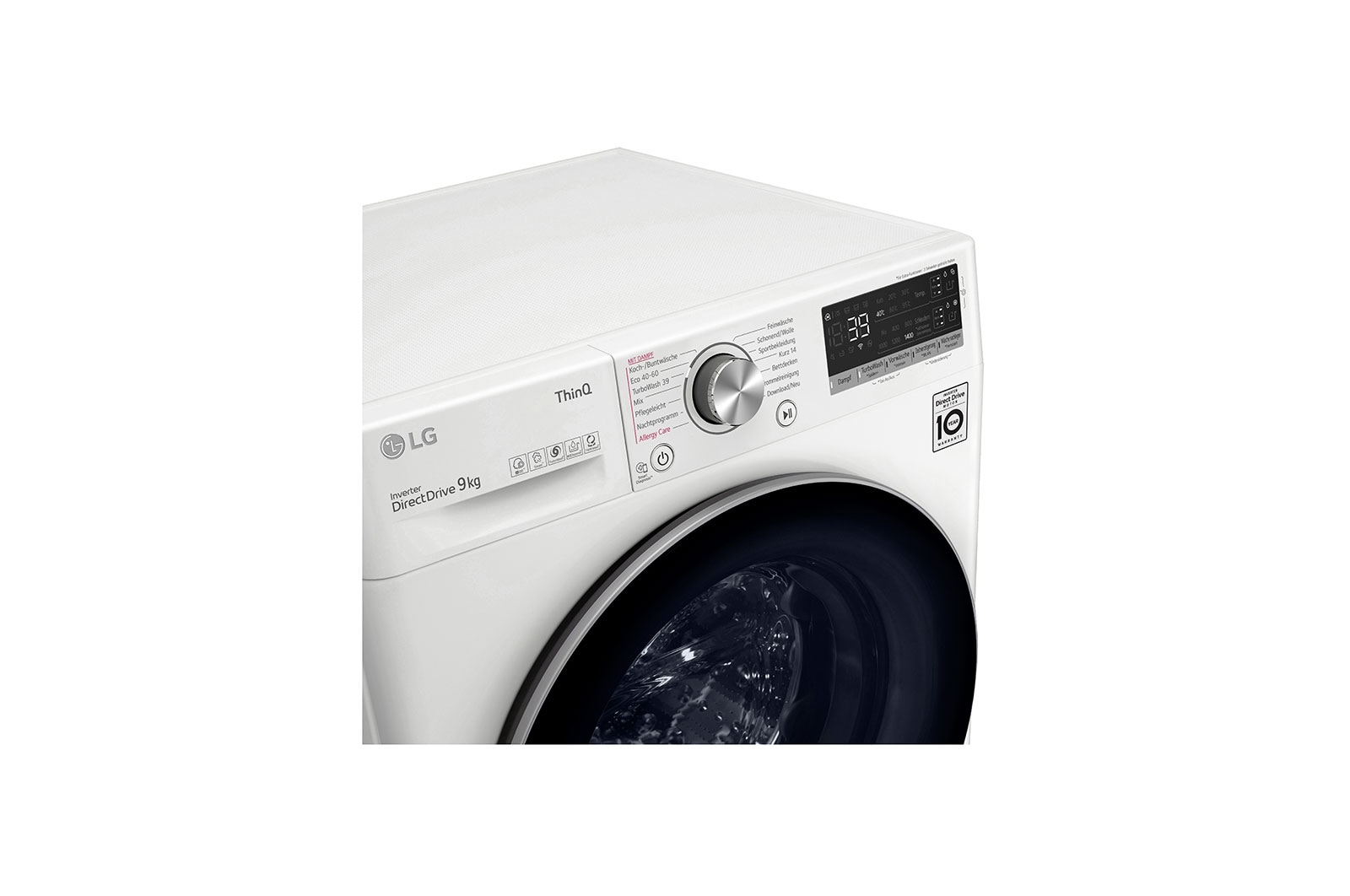 LG Waschmaschine | 9kg |  AI Direct Drive? | TurboWash 360 | Automatische Waschmitteldosierung, F4WV709AT1