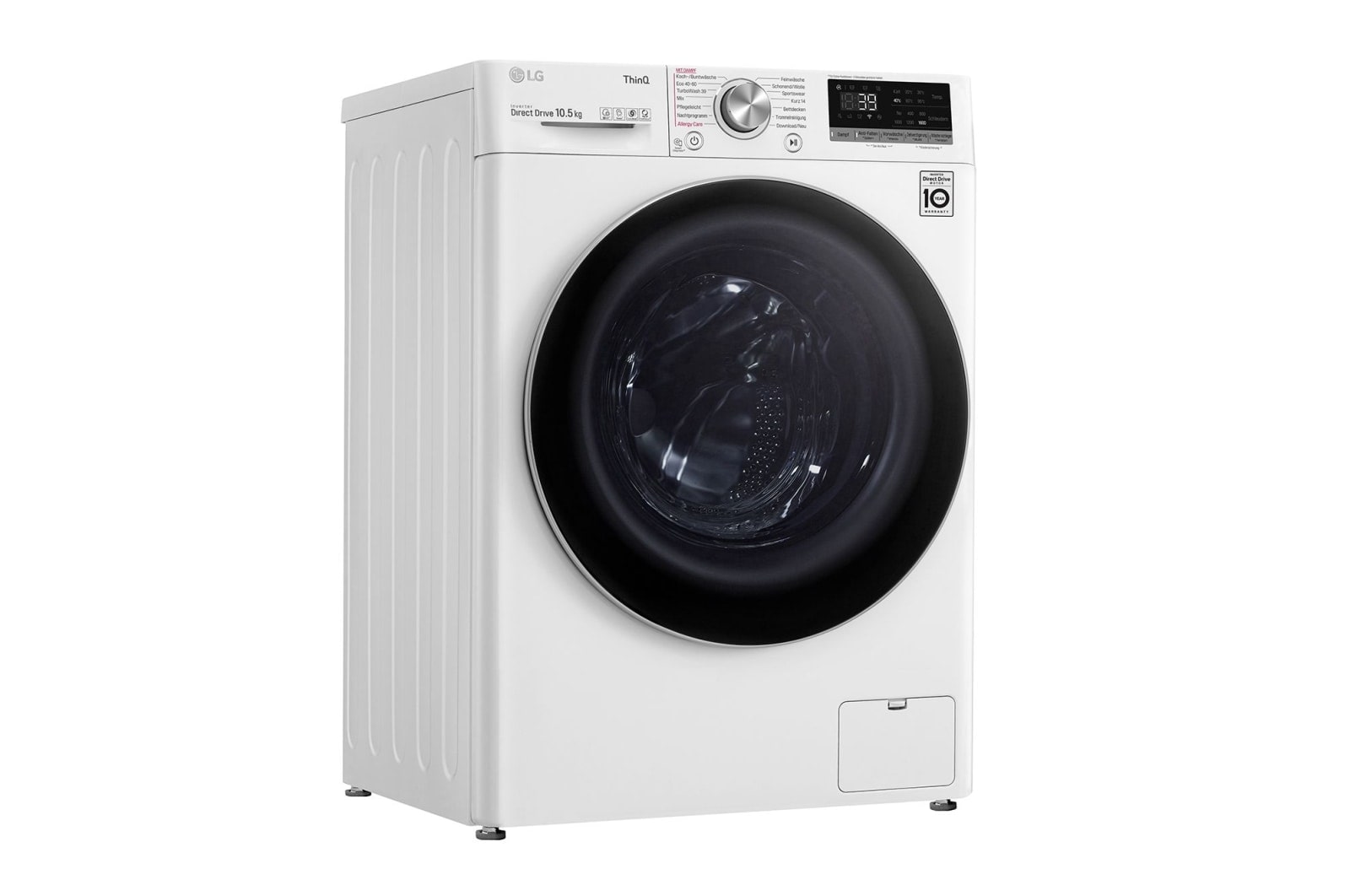 LG Waschmaschine | 10.5 kg | AI DD? | Steam? | TurboWash? | Aqualock | Neue Wohlfühl-Trommel | LG F6WV710P1, F6WV710P1