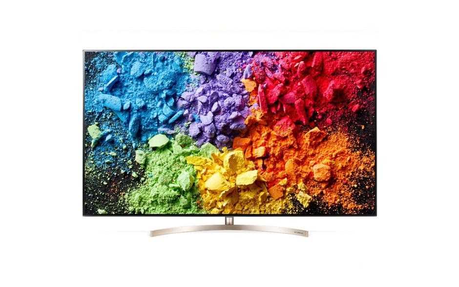 LG Super UHD SK9500 TV auf wei?em Hintergrund
