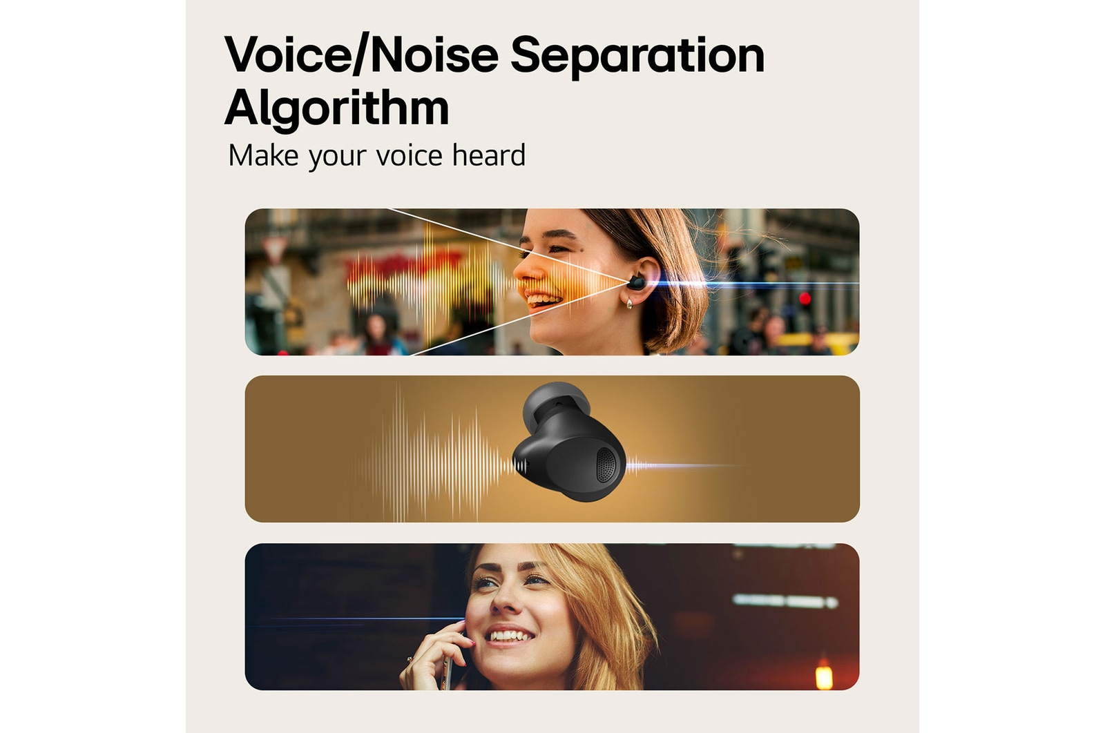 voice/noise saparation algorithm