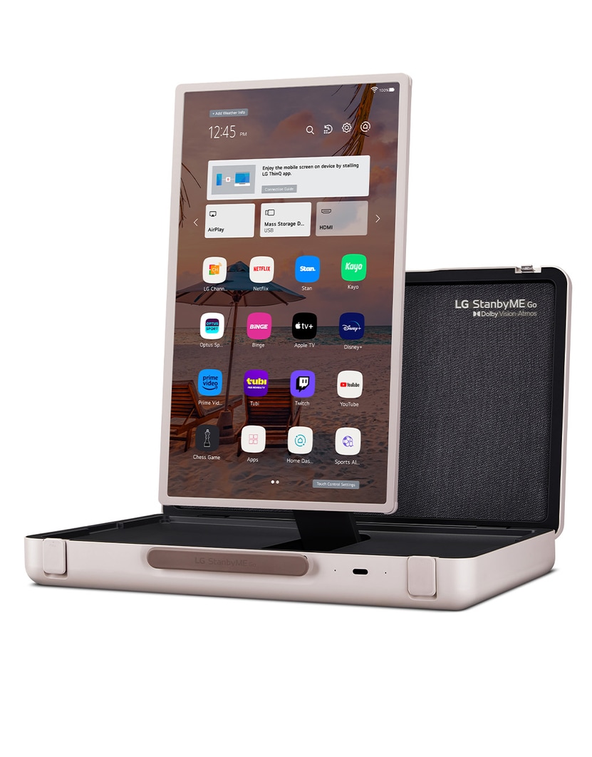 LG StanbyME Go 27 inch Portable Smart Touch Screen with Briefcase Design, 27LX5QKNA