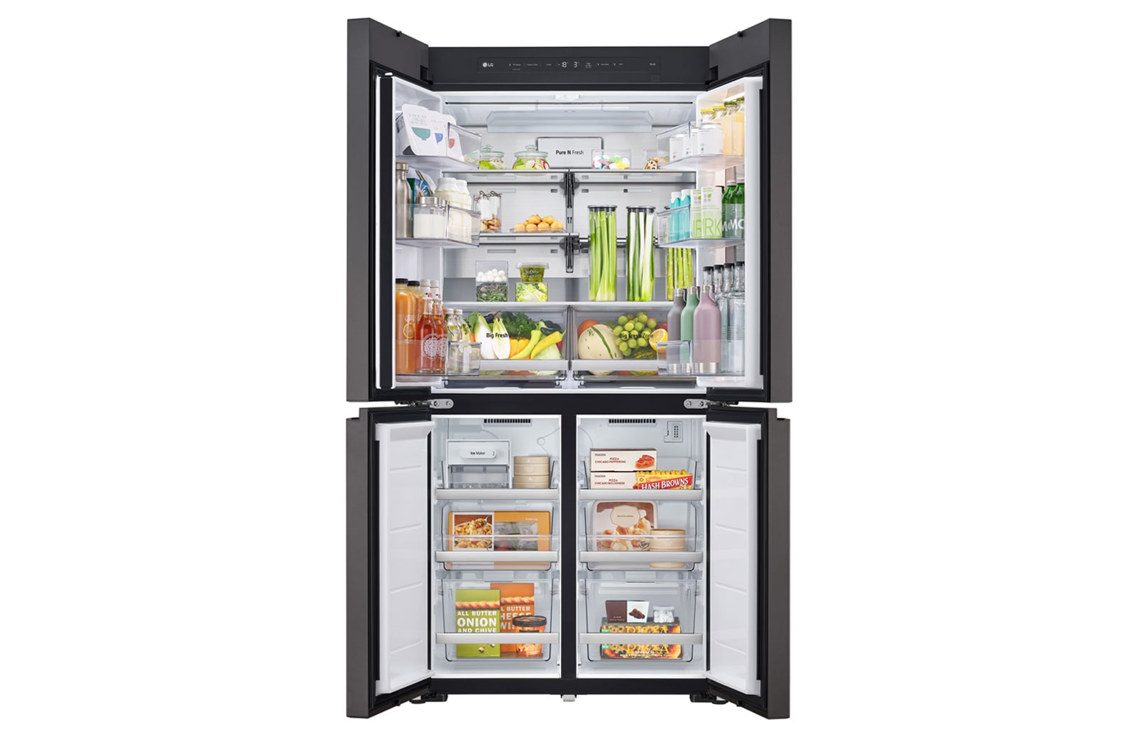 LG 617L French Door Fridge - MoodUP? LED Panels, GF-MV600