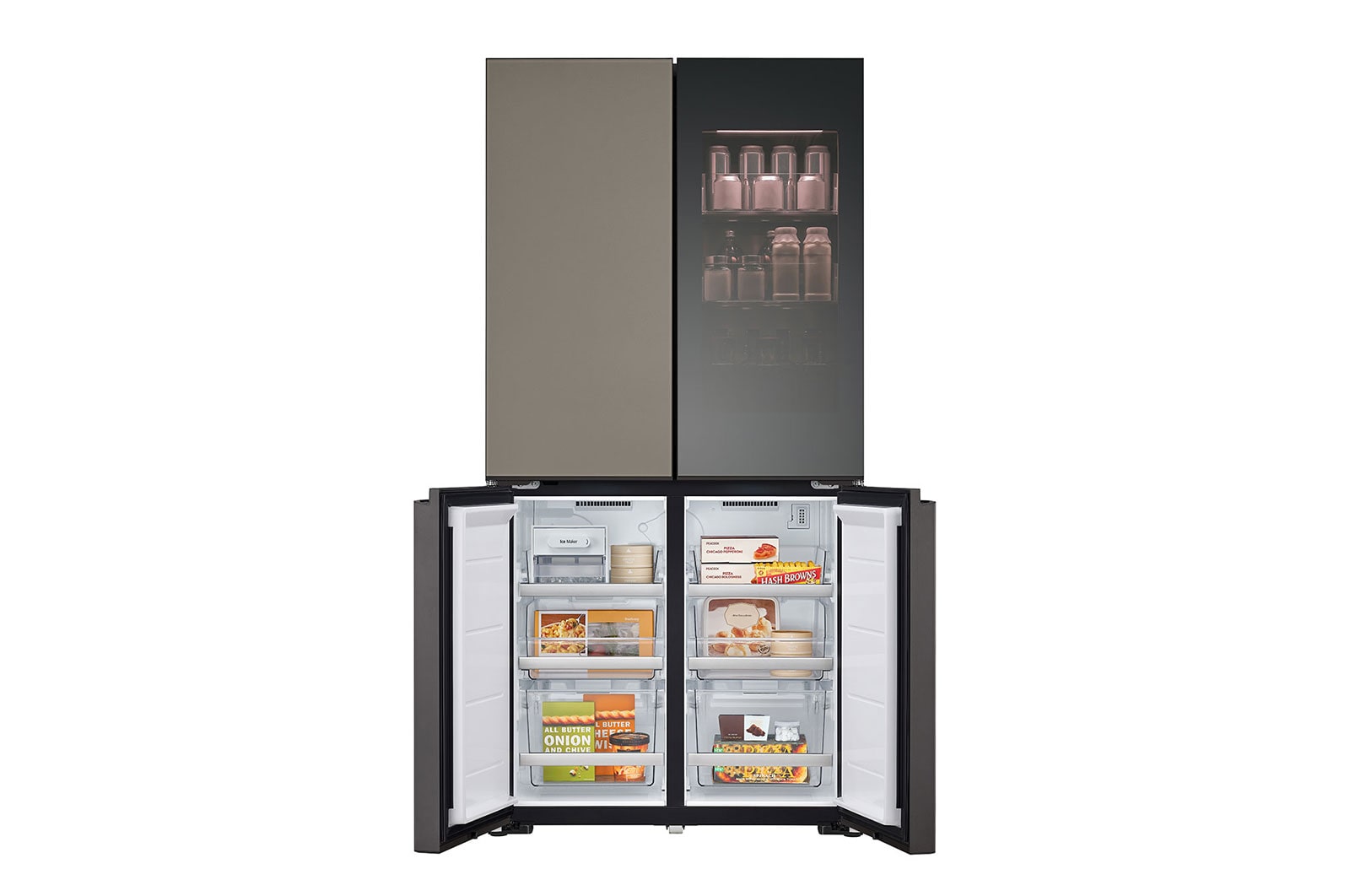 LG 617L French Door Fridge - MoodUP? LED Panels, GF-MV600