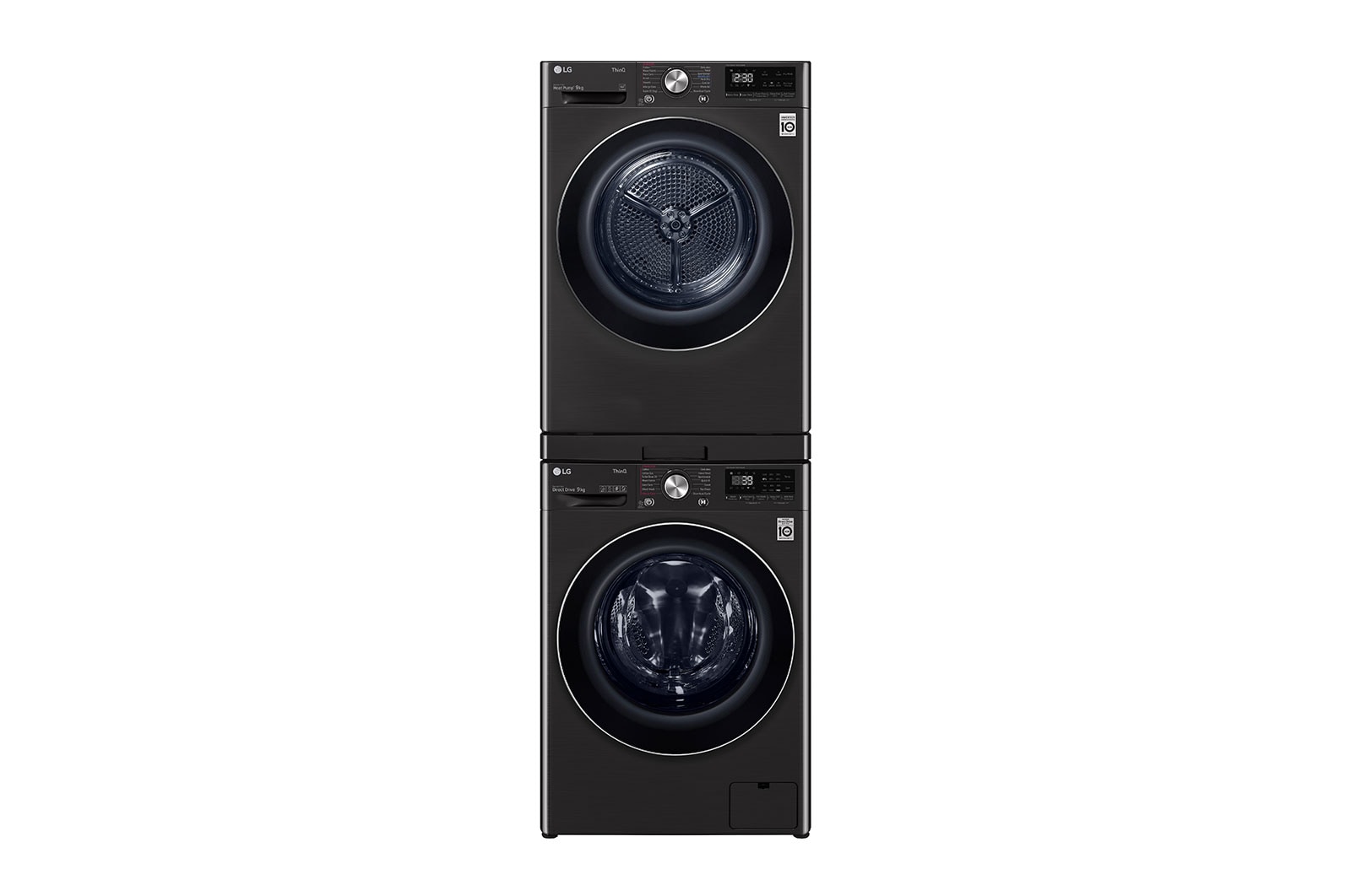 LG Washing Machine + Dryer Stacking Kit - Black, STKIT-BK