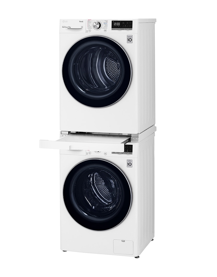 LG Washing Machine + Dryer Stacking Kit - White, STKIT-WH