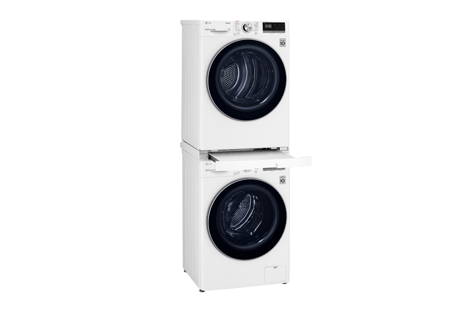 LG Washing Machine + Dryer Stacking Kit - White, STKIT-WH