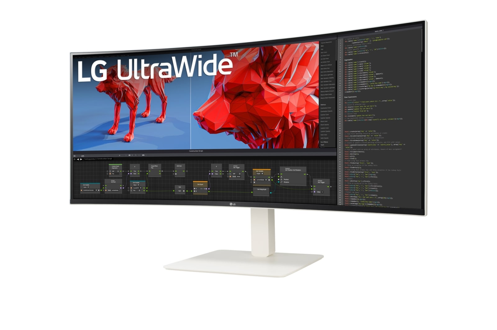 LG 38" UltraWide? QHD+ (3840x1600) Curved monitor, 38WR85QC-W